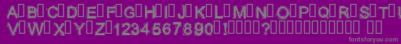 LITHIUM  Font – Gray Fonts on Purple Background