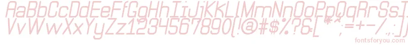 Litle Simple St Font – Pink Fonts on White Background