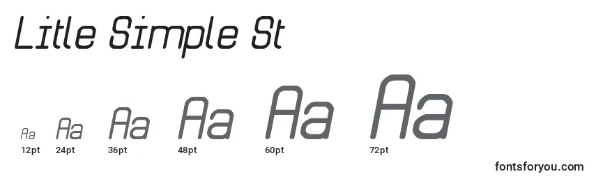 Größen der Schriftart Litle Simple St