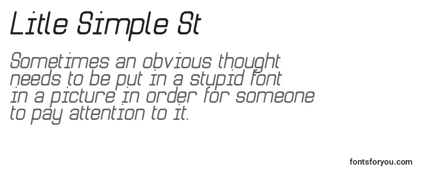 Litle Simple St Font