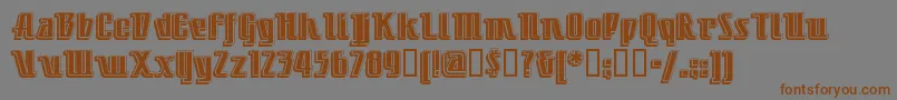 LITTDC   Font – Brown Fonts on Gray Background
