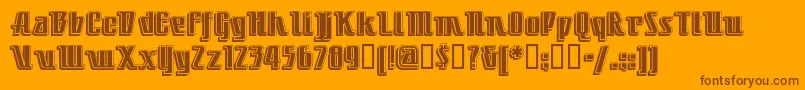 LITTDC   Font – Brown Fonts on Orange Background