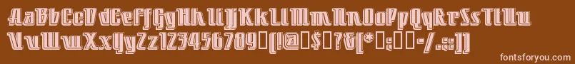 LITTDC   Font – Pink Fonts on Brown Background