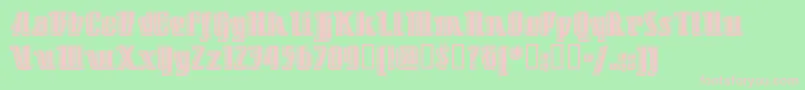 LITTDC   Font – Pink Fonts on Green Background