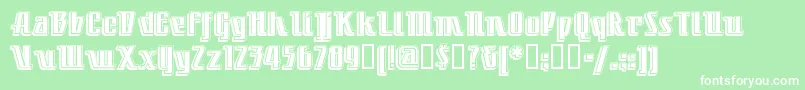 LITTDC   Font – White Fonts on Green Background