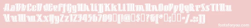 LITTDC   Font – White Fonts on Pink Background