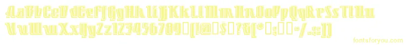 LITTDC   Font – Yellow Fonts on White Background