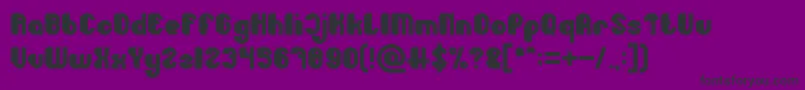 Little Atom Bold Font – Black Fonts on Purple Background