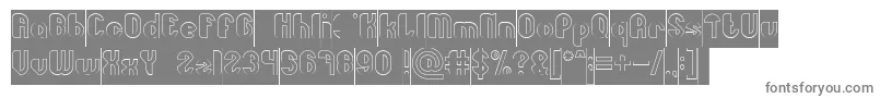 Little Atom Hollow Inverse Font – Gray Fonts