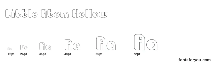 Little Atom Hollow Font Sizes