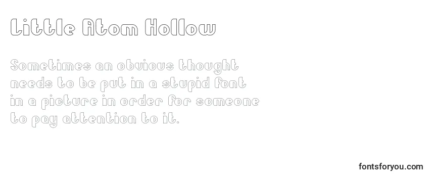 Шрифт Little Atom Hollow