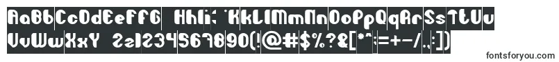 フォントLittle Atom Inverse – ポスター用のフォント