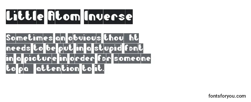 Шрифт Little Atom Inverse