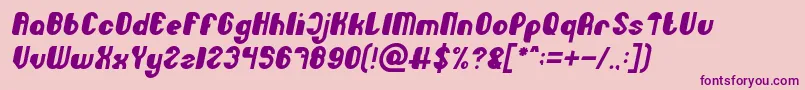 More about Little Atom Italic Font Little Atom Italic Font – Purple Fonts on Pink Background