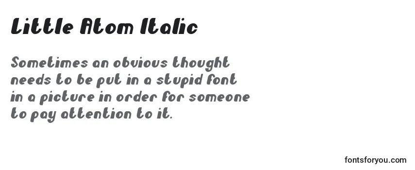 フォントLittle Atom Italic