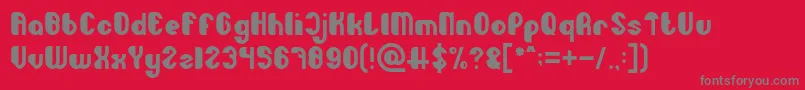 fuente Little Atom – Fuentes Grises Sobre Fondo Rojo