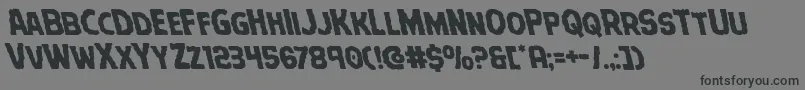 Terrorbabbleleft Font – Black Fonts on Gray Background