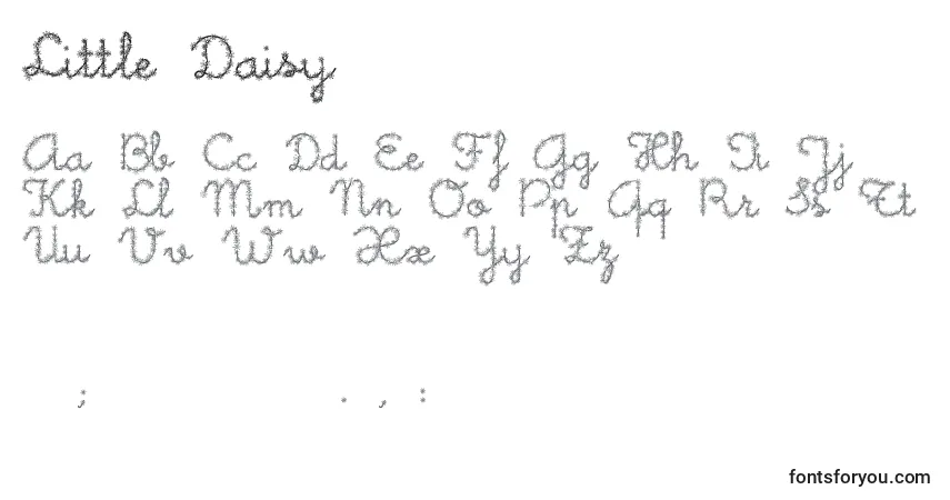 Шрифт Little Daisy – алфавит, цифры, специальные символы