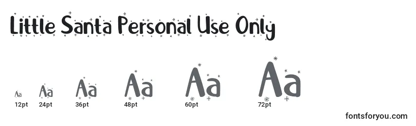 Little Santa Personal Use Only (132698) Font Sizes