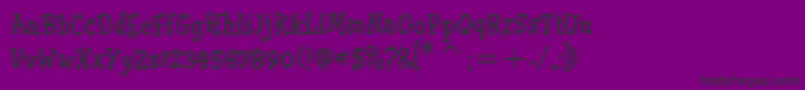 TremoritcTt-Schriftart – Schwarze Schriften auf violettem Hintergrund