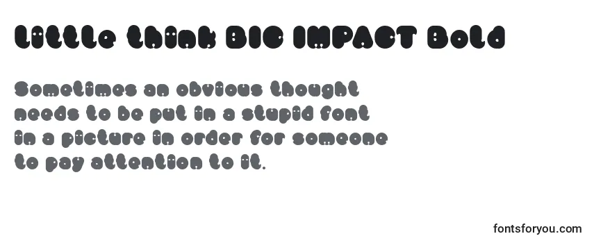 Шрифт Little think BIG IMPACT Bold