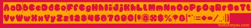 little think BIG IMPACT Inverse Font – Orange Fonts on Red Background