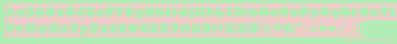 little think BIG IMPACT Inverse Font – Pink Fonts on Green Background