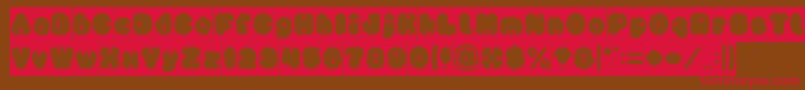 little think BIG IMPACT Inverse Font – Red Fonts on Brown Background