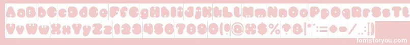 little think BIG IMPACT Inverse Font – White Fonts on Pink Background