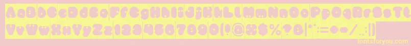 little think BIG IMPACT Inverse-Schriftart – Gelbe Schriften auf rosa Hintergrund