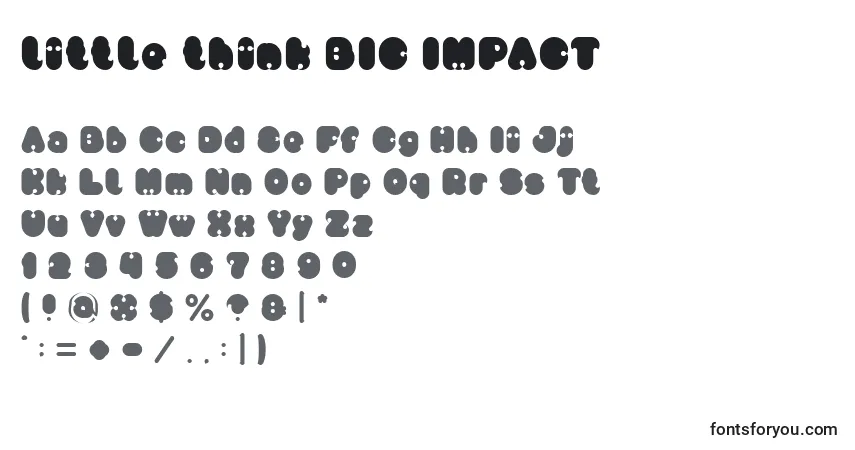 Police Little think BIG IMPACT - Alphabet, Chiffres, Caractères Spéciaux