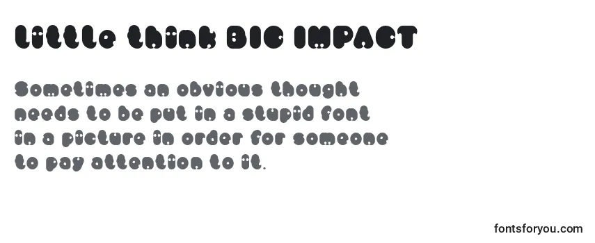 Little think BIG IMPACT Font