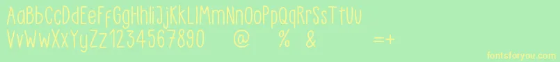 More about LittlePea Demo Regular Font LittlePea Demo Regular Font – Yellow Fonts on Green Background