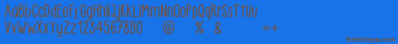More about LittlePea Demo Regular Font LittlePea Demo Regular Font – Brown Fonts on Blue Background