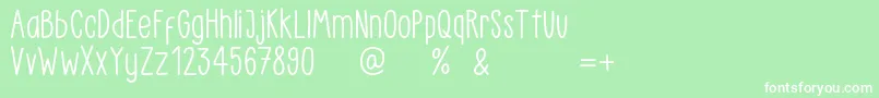 More about LittlePea Demo Regular Font LittlePea Demo Regular Font – White Fonts on Green Background