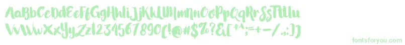 LittleStarsBrush Font – Green Fonts