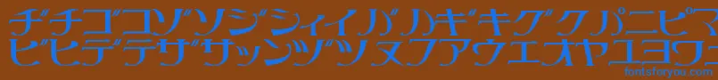 LITTRG   Font – Blue Fonts on Brown Background