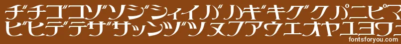 フォントLITTRG   – 茶色の背景に白い文字