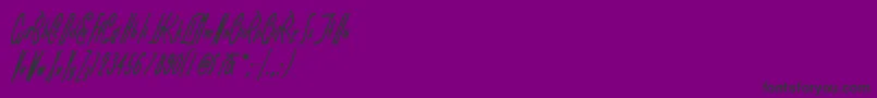 Fonte LITTRN   – fontes pretas em um fundo violeta