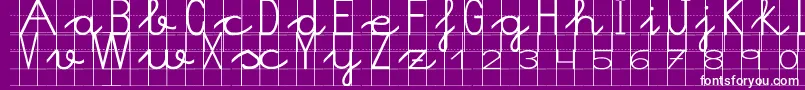 Police Morasoft7 – polices blanches sur fond violet