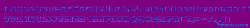 livewired3d Font – Blue Fonts on Purple Background