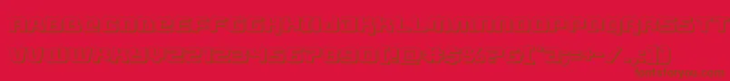 livewired3d Font – Brown Fonts on Red Background