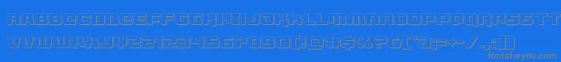 livewired3d Font – Gray Fonts on Blue Background