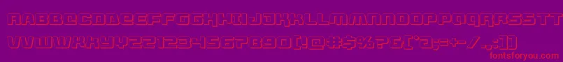 livewired3d Font – Red Fonts on Purple Background