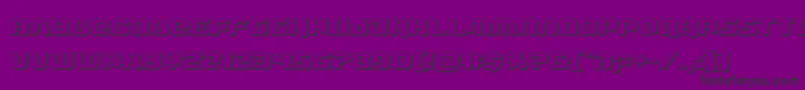 Fonte livewired3d – fontes pretas em um fundo violeta