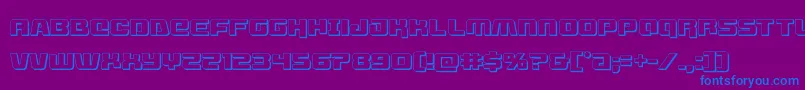 livewired3d Font – Blue Fonts on Purple Background
