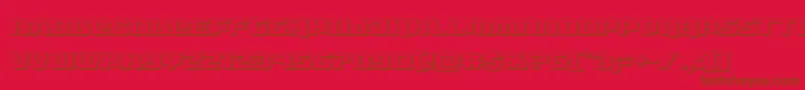 livewired3d Font – Brown Fonts on Red Background