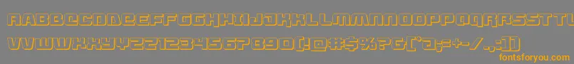 livewired3d Font – Orange Fonts on Gray Background