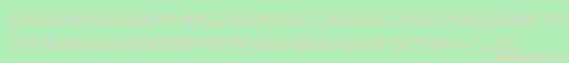 livewired3d Font – Pink Fonts on Green Background