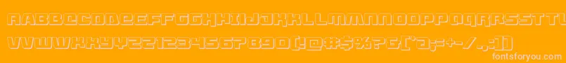 livewired3d Font – Pink Fonts on Orange Background